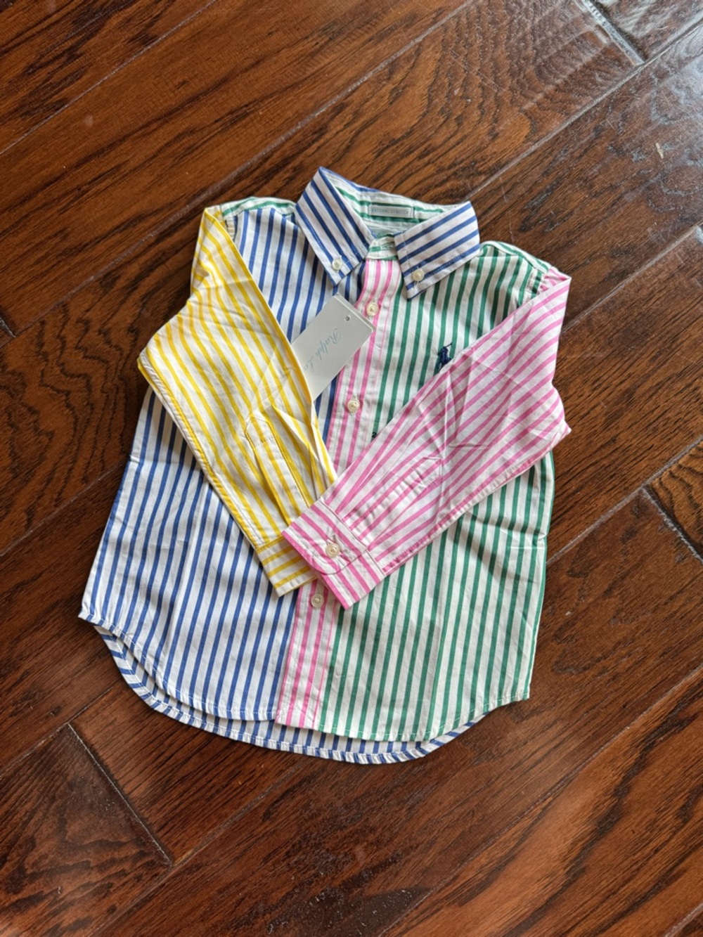 Ralph Lauren Multicolor Stripe Button-Down Shirt for Kids NEW
